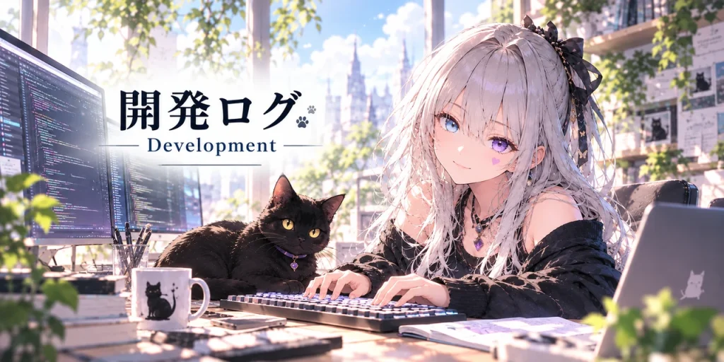 開発ログ — モルアゥナと黒猫の制作風景